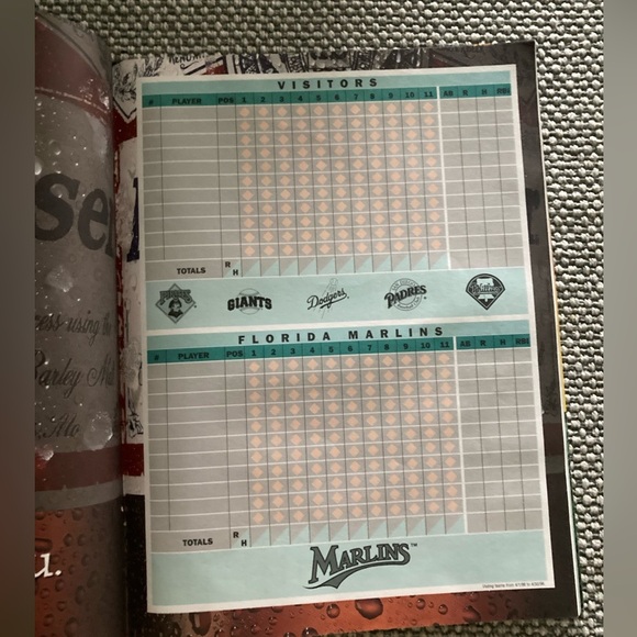 1996 Florida Marlins Opening Day Program - Picture 4 of 5